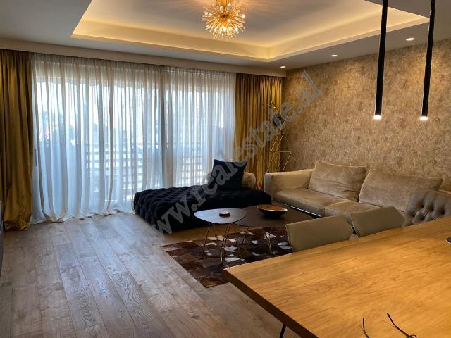 Two bedroom apartment for rent in Perlat Rexhepi Street in Tirana.
It is located on the 5th floor o
